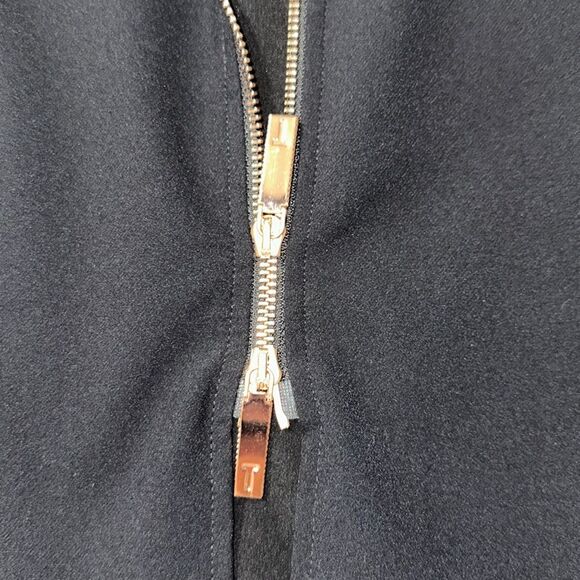 Ted Baker XL (5) Black Kaara Midi Front Zip High Waist Belted Pencil Skirt - Picture 13 of 16